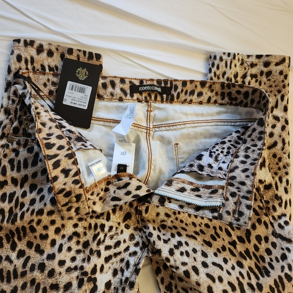 COPY - ROBERTO CAVALLI LEOPARD PRINT SKINNY JEANS - Picture 7 of 7
